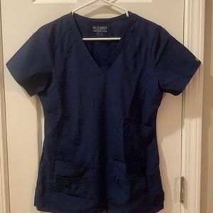 Activate by Med Couture Navy Scrub Top